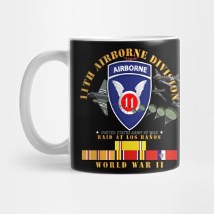 11th Airborne Division - Raid at Los Baños W Jumpers - WWII w PAC SVC Mug